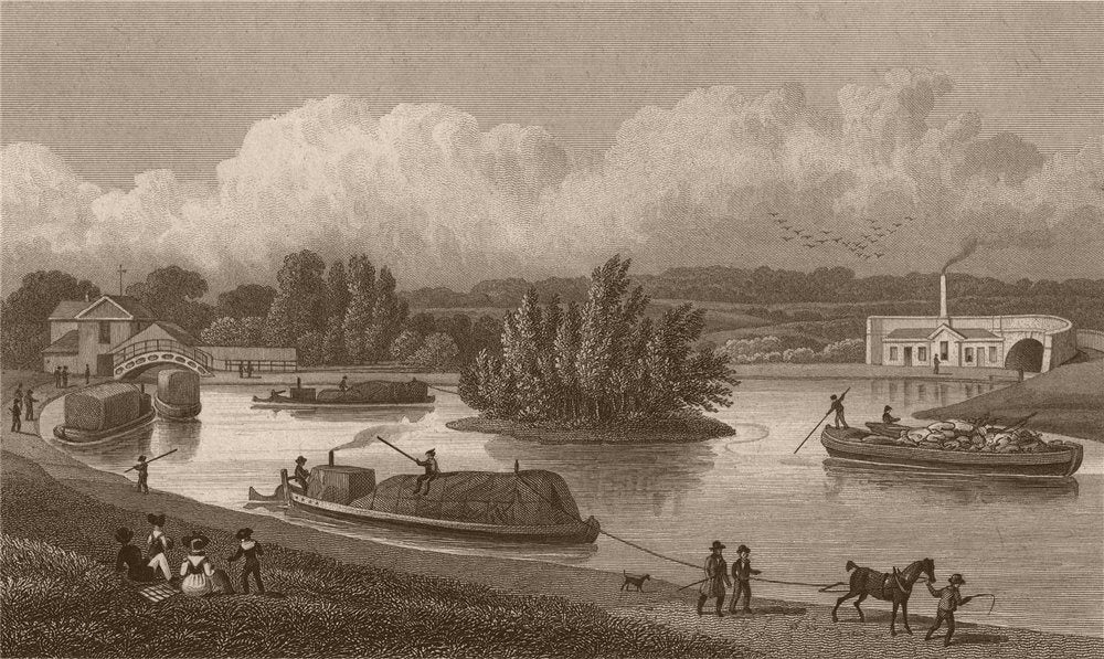 LITTLE VENICE/MAIDA VALE. Regent's canal junction, Paddington. SHEPHERD 1828